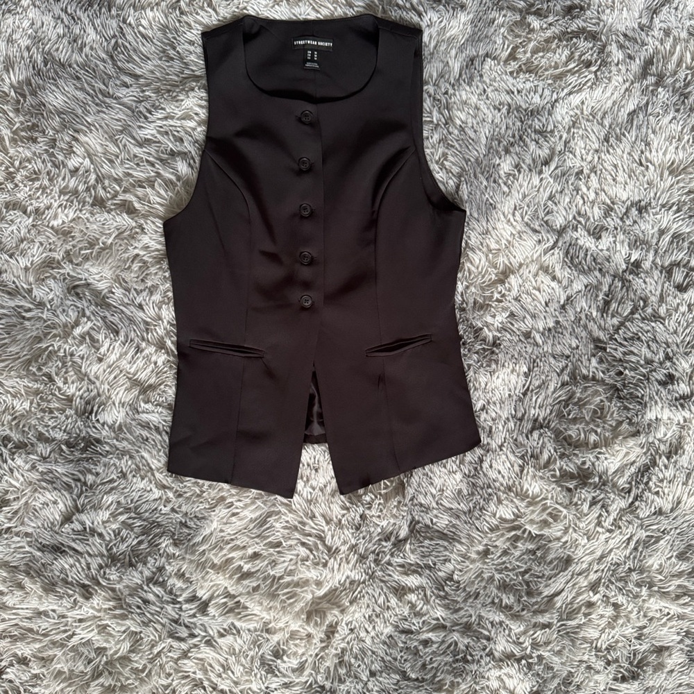 Streetwear Society Button-Up Vest women size M
